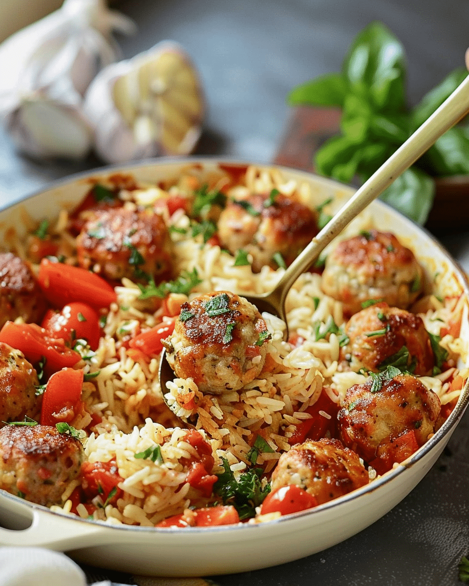 Simplify Dinner: One-Pot Salmon Meatballs & Rice with Less Cleanup